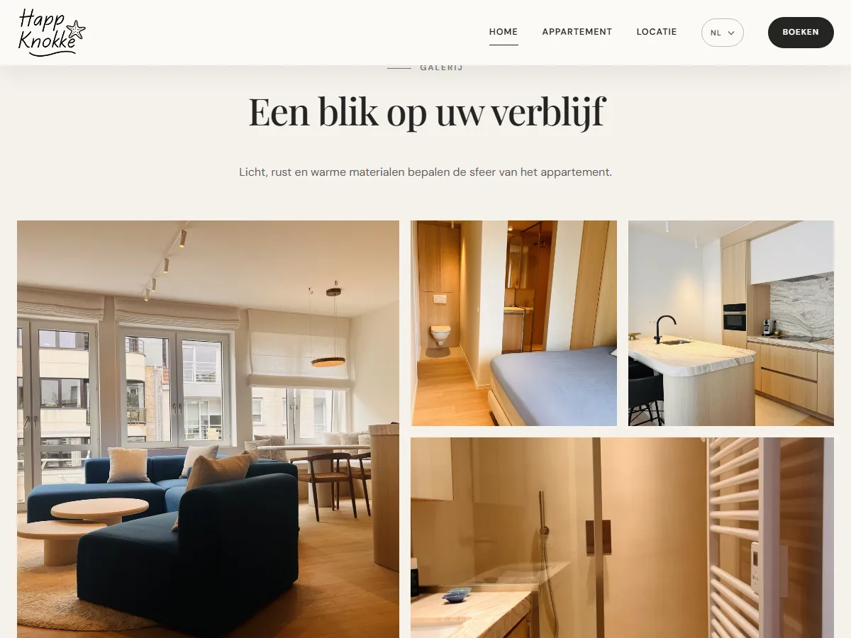 Fotogalerij van het appartement op de homepage van Happ Knokke